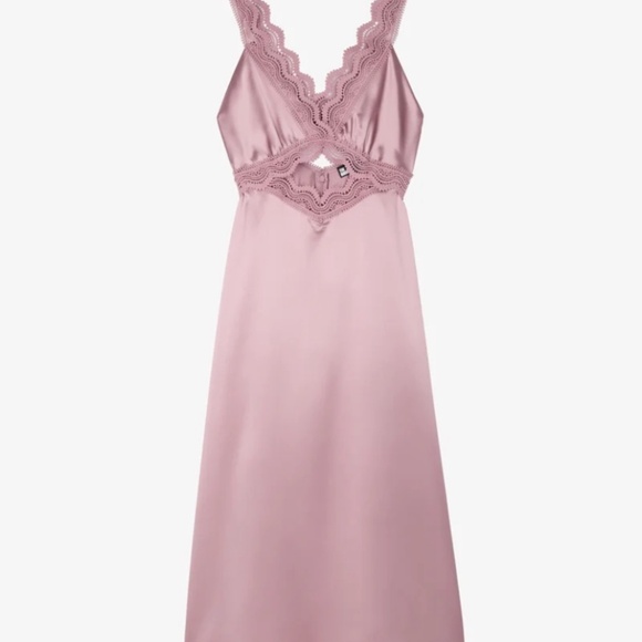 The kooples silk cut out midi dress - Picture 3 of 8